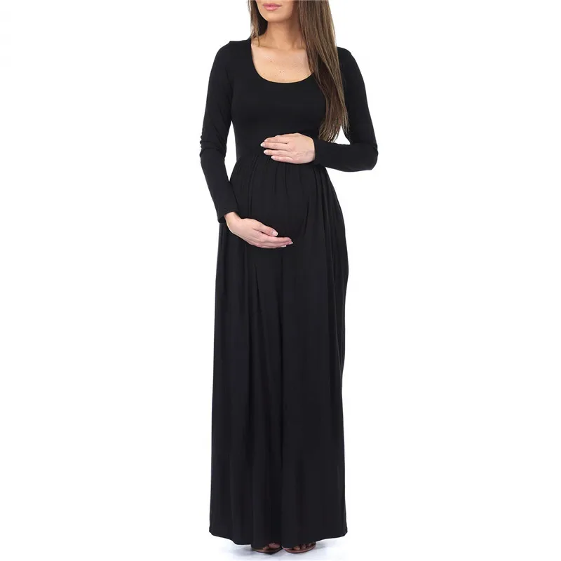 Модное платье для беременных с цветочным принтом длинное одежда фотосъемки