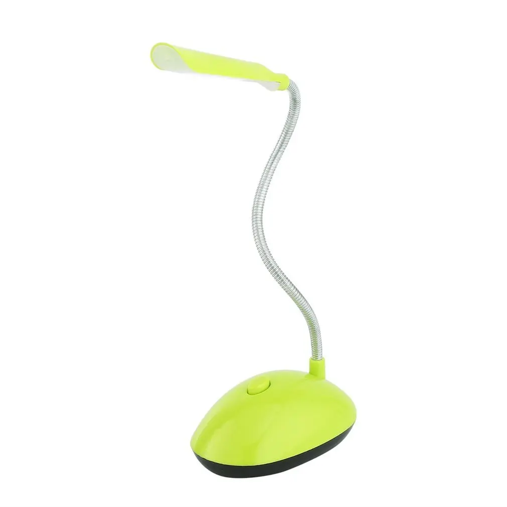 

Fexiable LED Desk Light AAA Battery Operated Book Reading Lamp Green/ Blue for Home Bedroom Kids Nightlight PY-X7188
