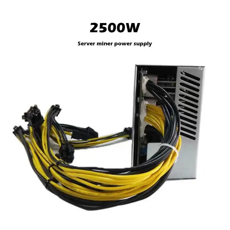 

Mining Power Supply 2500W Server Mine Source 30 Series 6 Card 8 Card With Single Channel Power Supply For Bitcoin Mining