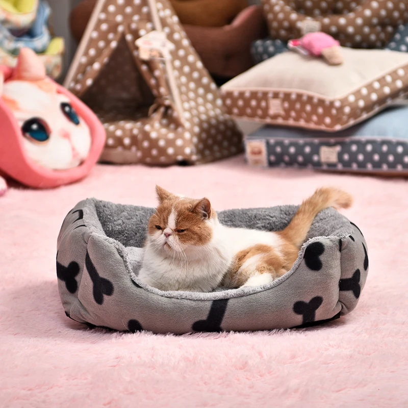 Многофункциональная трехместная кровать для собак хлопковый питомник домашних