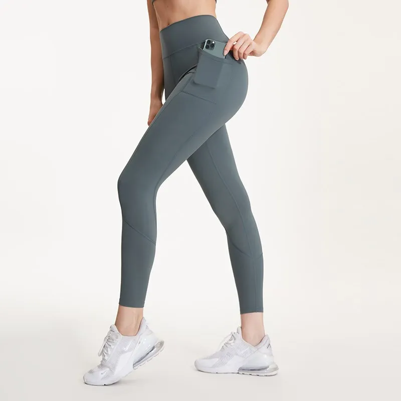 Sexy Stretchy Women Fitness Leggings Sports Leggins Pockets Push Up Legging Sport Femme Buttery Soft High Waist Yoga Pants