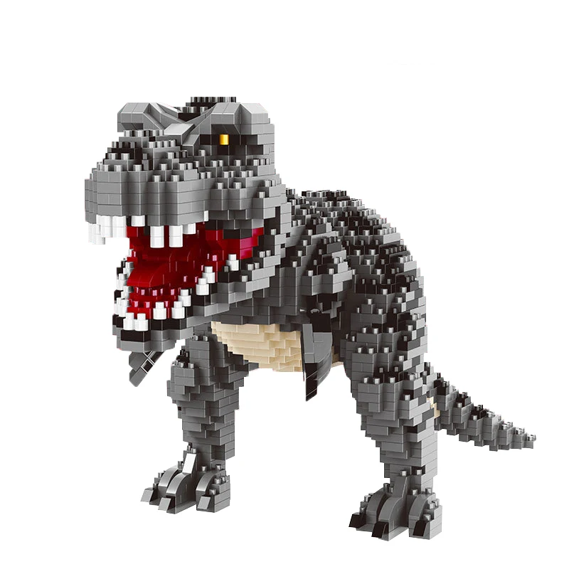 

Mini Green Dinosaur Model Building Blocks Bricks Toy Classic Model Jurassic Figure Educational Toys For Children Home Fun Game
