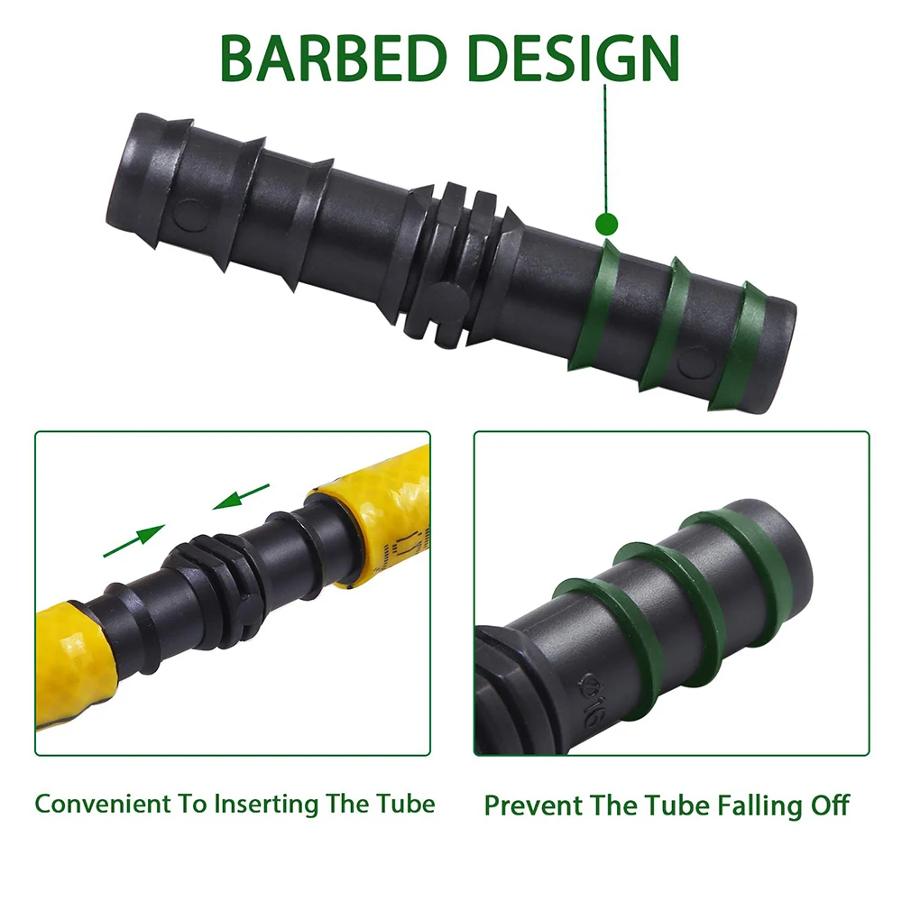 10PCS 16mm Barbed Elbow 90 Degree Connector for Micro Irrigation 1/2'' PE Pipe Tubing Hose Drip Fitting Garden Watering - купить по