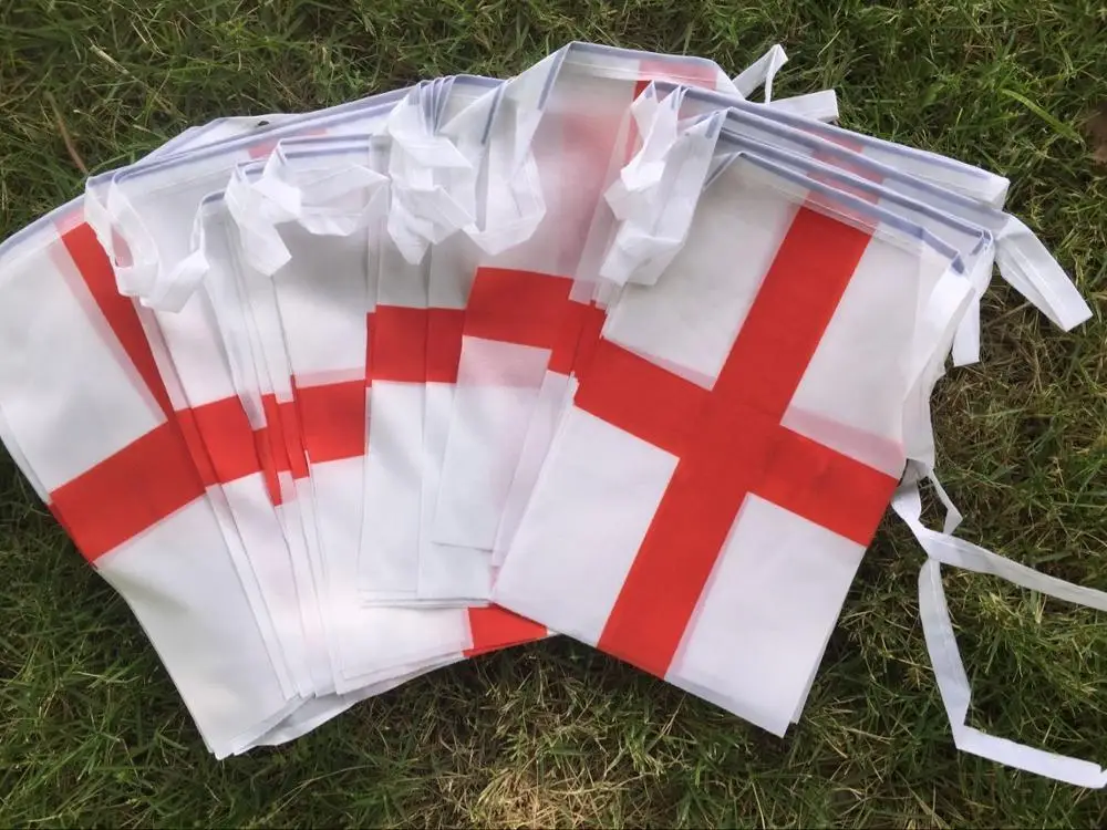 Флаги с флажками в английском стиле 30 шт. баннеры гирлянды праздничные