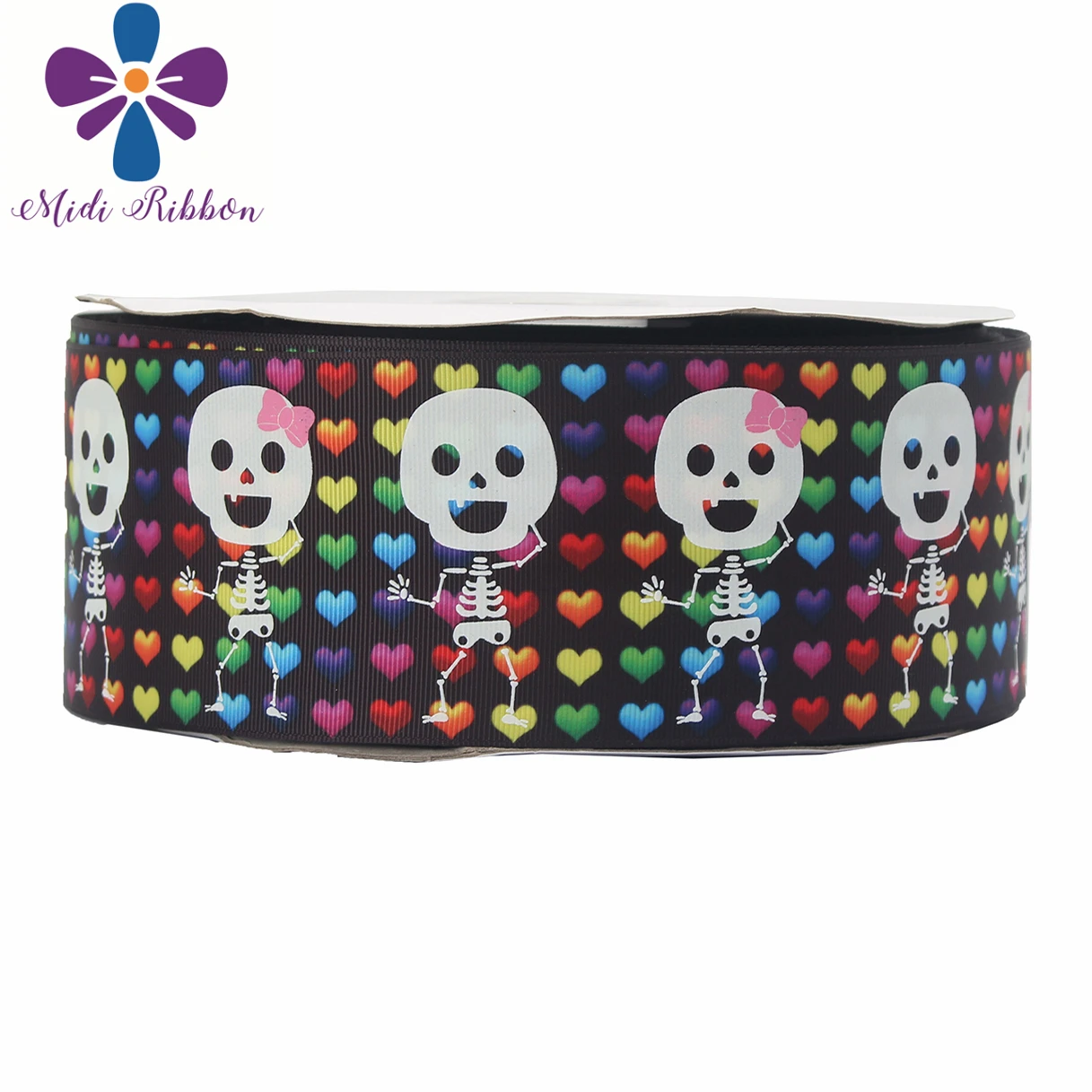 3 &quot75 мм белая чернильная печать светится в темноте Хэллоуин Череп цветное