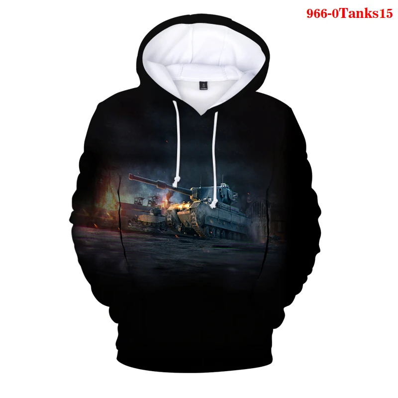 Толстовка World of Tanks для мужчин и женщин Модный свитшот худи мальчиков спортивный