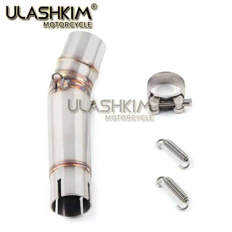 Motorcycle Exhaust Muffler Pipe Link Carbon Fiber Slip on Escape FOR HONDA NC700 NC750 NC750X 2012-2017 | Автомобили и мотоциклы