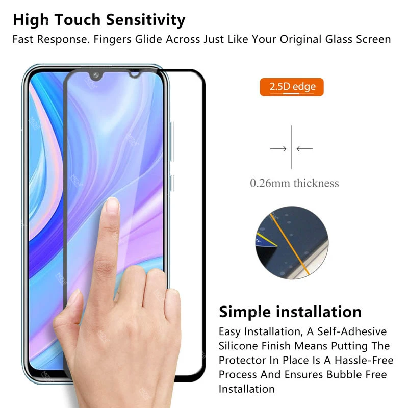 2в1 Защитное стекло для huawei y8p y5p y7p y6p y6s y9s y9a y7a 2020 Защита камеры закаленное на y 8p 5p 6p