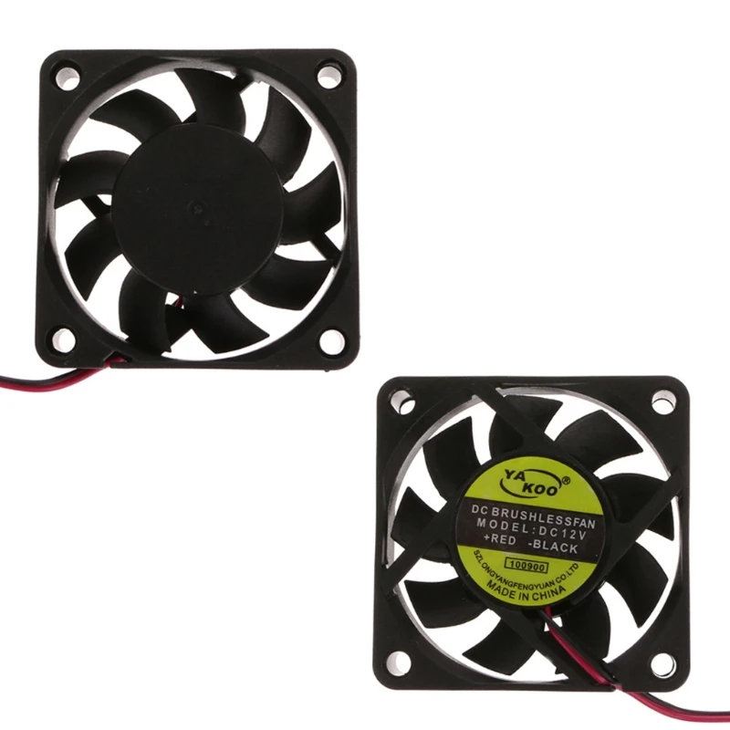 Высокое качество AC/DC 12V 2 контактный 60x60x15 мм компьютер Процессор Системы рукава