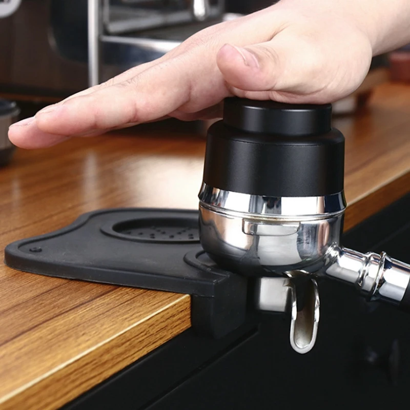 

Coffee Press 58mm Stainless Steel Flat Bottom Press Type Distributor Press Powder Hammer Coffee Maker