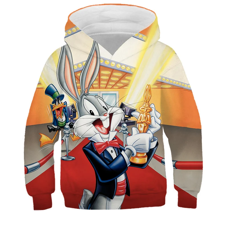 

Худи детское осенне-зимнее с 3D принтом Багги Банни