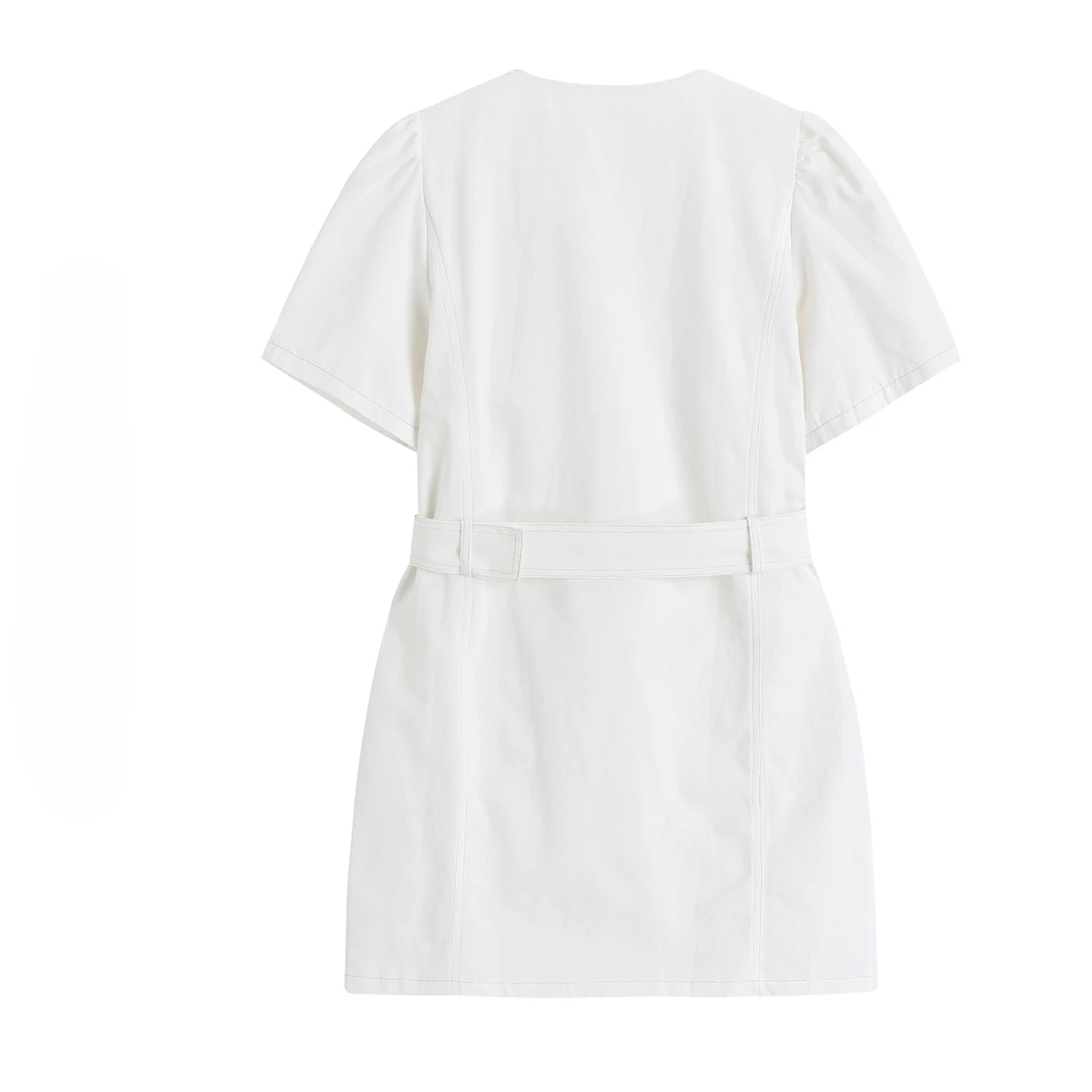 

Bright Line Decoration Solid Simple Femme Robe New Korean Style Slim Waist Casual Women's Dress Trendy All Match Bodycon Vestido