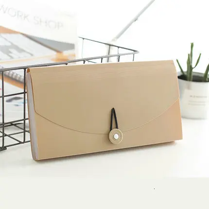 Dark Khaki Сортировщик, Сумка для документов, ПВХ сумка, Мульти карманный органайзер для файлов, папок для документов, счета-фактуры, органайзер, сумки для документов - Цвет: Dark Khaki