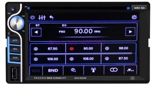 Автомобильный dvd-плеер 2DIN 10 шт. 6 2 дюйма сенсорный экран Bluetooth телефон