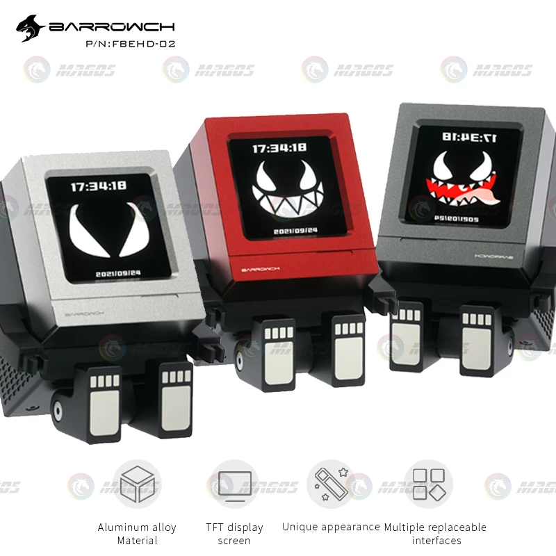 

Мини-Независимый дисплей Barrowch 2,9 дюйма для ПК, аппаратное обеспечение для ЦП, синхронизация, ограниченный выпуск, монитор температуры цикло...