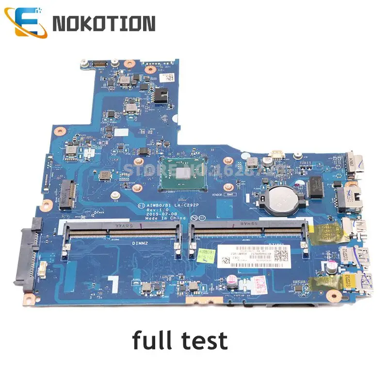 

NOKOTION AIWB0 B1 LA-C292P MAIN BOARD For Lenovo B51-30 Laptop motherboard DDR3 with Processor onboard full test