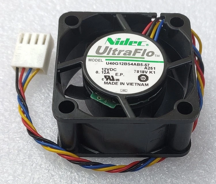 Новинка вентилятор Nidec 4020 4 см 4-проводной ШИМ двойной шар u40g12bs4ab5-57 12V 0.12A - купить по