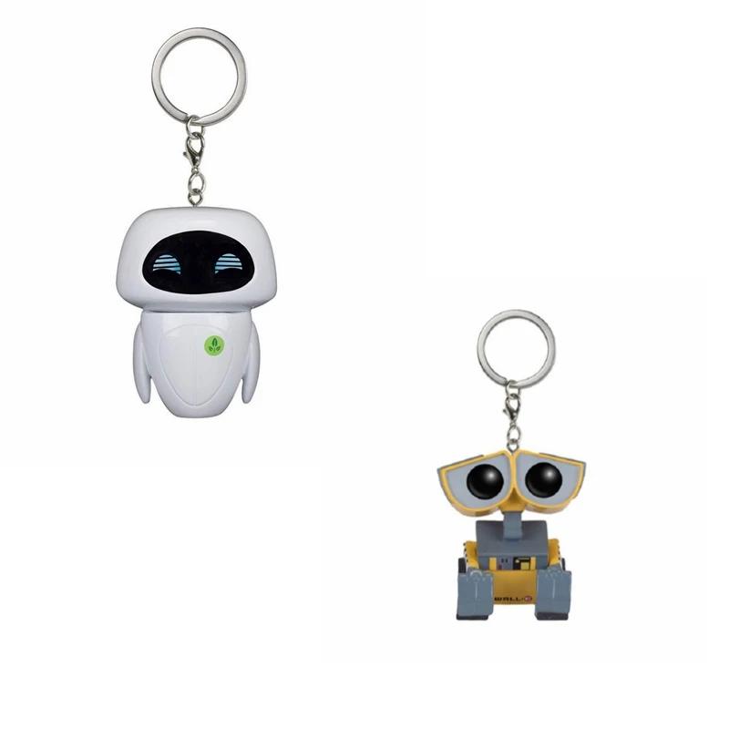 Новый машинок пиксара и Мак аниме фильм игрушки Ева & WALL E брелок виниловые