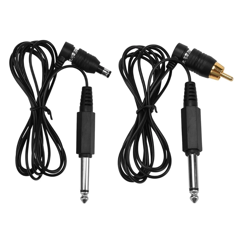 

1.7m/66.93in RCA/DC Interface Cable Tattoo Clip Cord Hook Line For Permanent Tattoo Machine Makeup Power Cord Supply