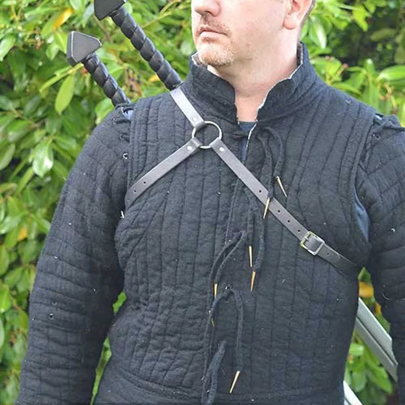 Средневековый рыцарь двойная подвеска наплечная шлейка держатель меча оболочка