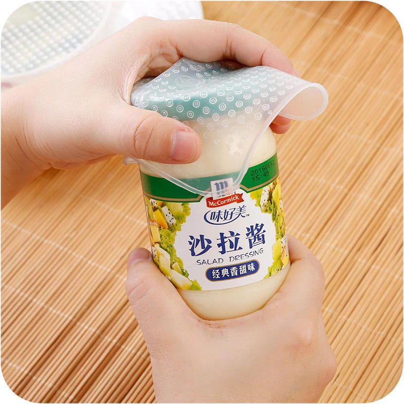 5Pcs Fresh-Keeping Film Kitchen Tools Silica Gel Cover Flexible Multifunctional Vegetable Bowl | Дом и сад