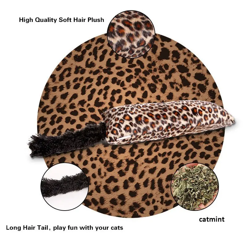 Funny Interactive Fancy Catnip Cat Toy Long Hair Tail Mint Toys For Pets Cats Supplies | Дом и сад