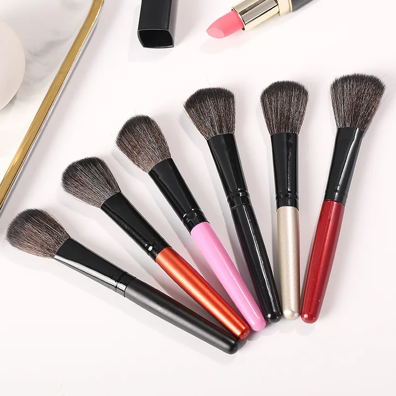 

6Pcs/Set 14cm Blusher Eye Shadow Bronzer Sculpting Lip FOUNDATION Eyelashes Makeup Brush