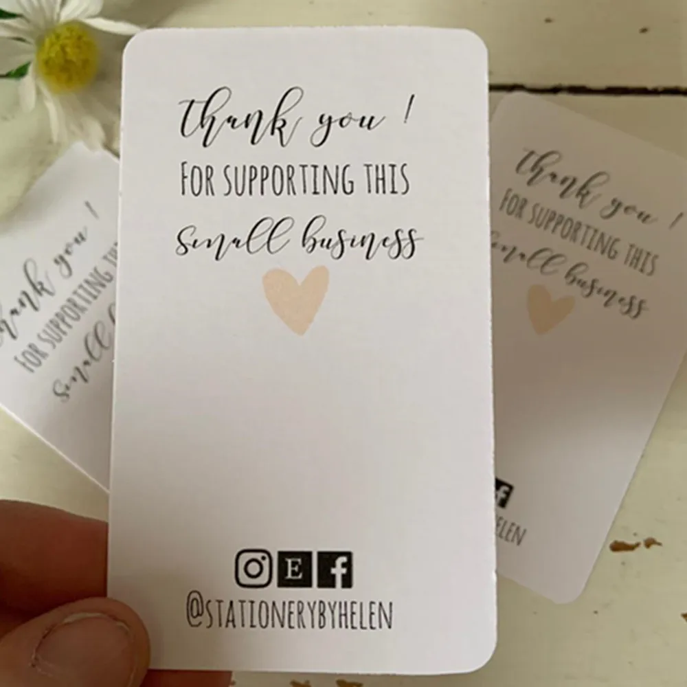 Персонализированные Благодарим Вас за поддержку карт малого бизнеса доступны в