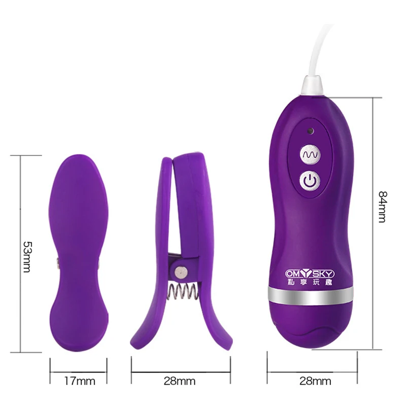 Зажим для груди вибрирующее яйцо Женский флирт водонепроницаемый массажер