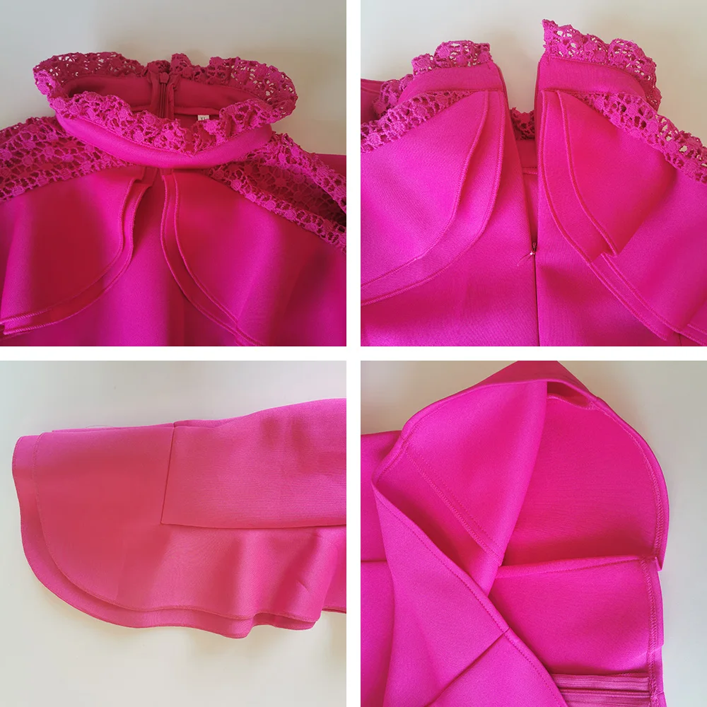 

2021 Spring Women Blouse Slim Fashion African Ruffle Sleeve Pullover Falbala Patchwork Hollow Female Top Western Office Lady