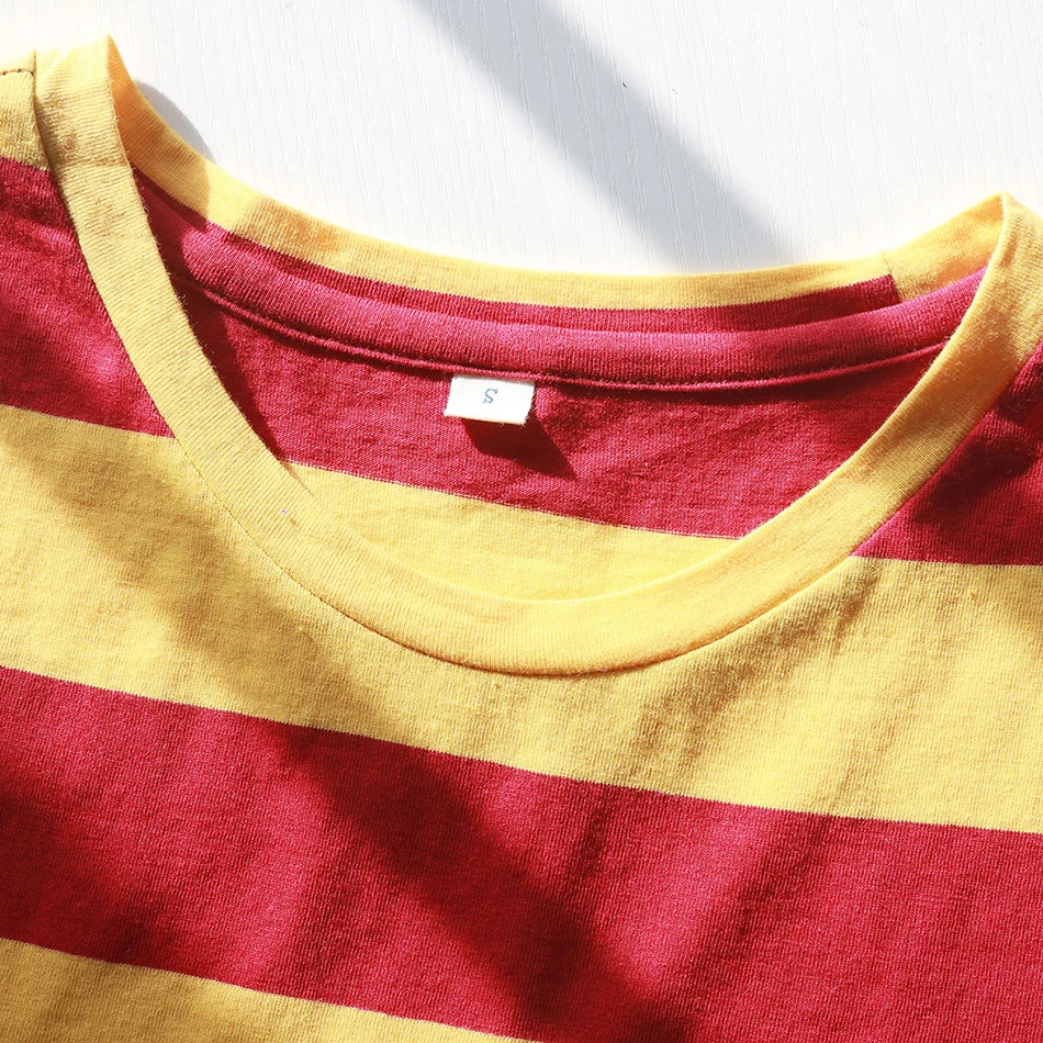 Striped T Shirt Men Blue Gray Shirt Summer Round Short Sleeve Rainbow Striped Tees for Men Casual Summer Cool Tops