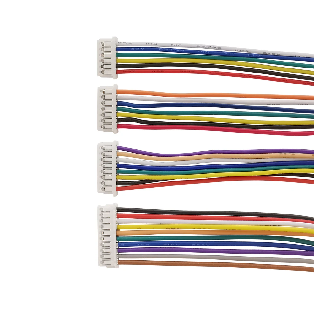 10Pcs Lenght 30cm JST 1.25mm 2/3/4/5/6/7/8/10 Pin Wire Cable Connector Pitch Sing Head Electronic Wires | Обустройство дома
