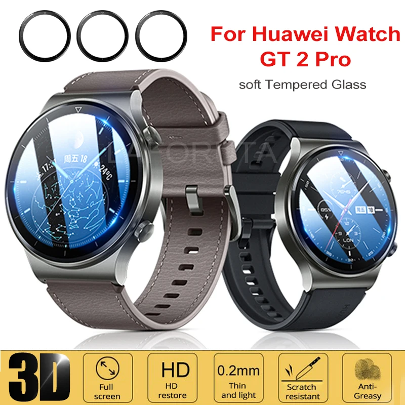 GT2 Pro Protective Film for Huawei Watch GT 2 Screen Protector Full Cover Soft Fibre Smartwatch Accessories Not Glass | Наручные часы