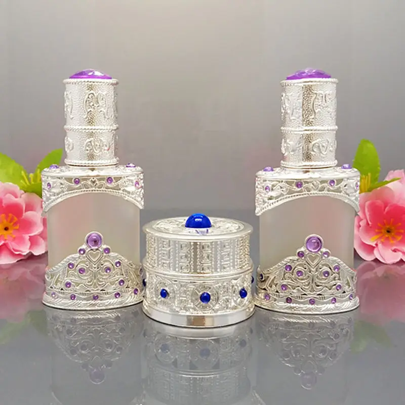 8 г винтажная стеклянная матовая банка для крема 12 мл с капельницей эфирного