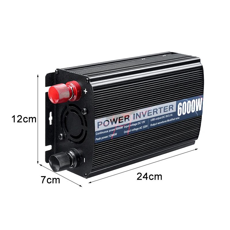 12000 Вт пиковые Автомобильные инверторы модифицированные синусоидальные
