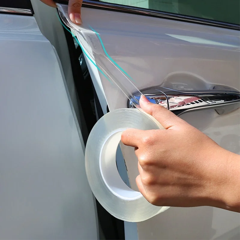 1/3/5m Car Stickers Auto Interior Protector Film Door Edge Protective Glue Automobile Trunk Door Sill Car Accessories diy protective 3 layer polyurethane membrane film for car auto lamp yellow 100 x 40cm