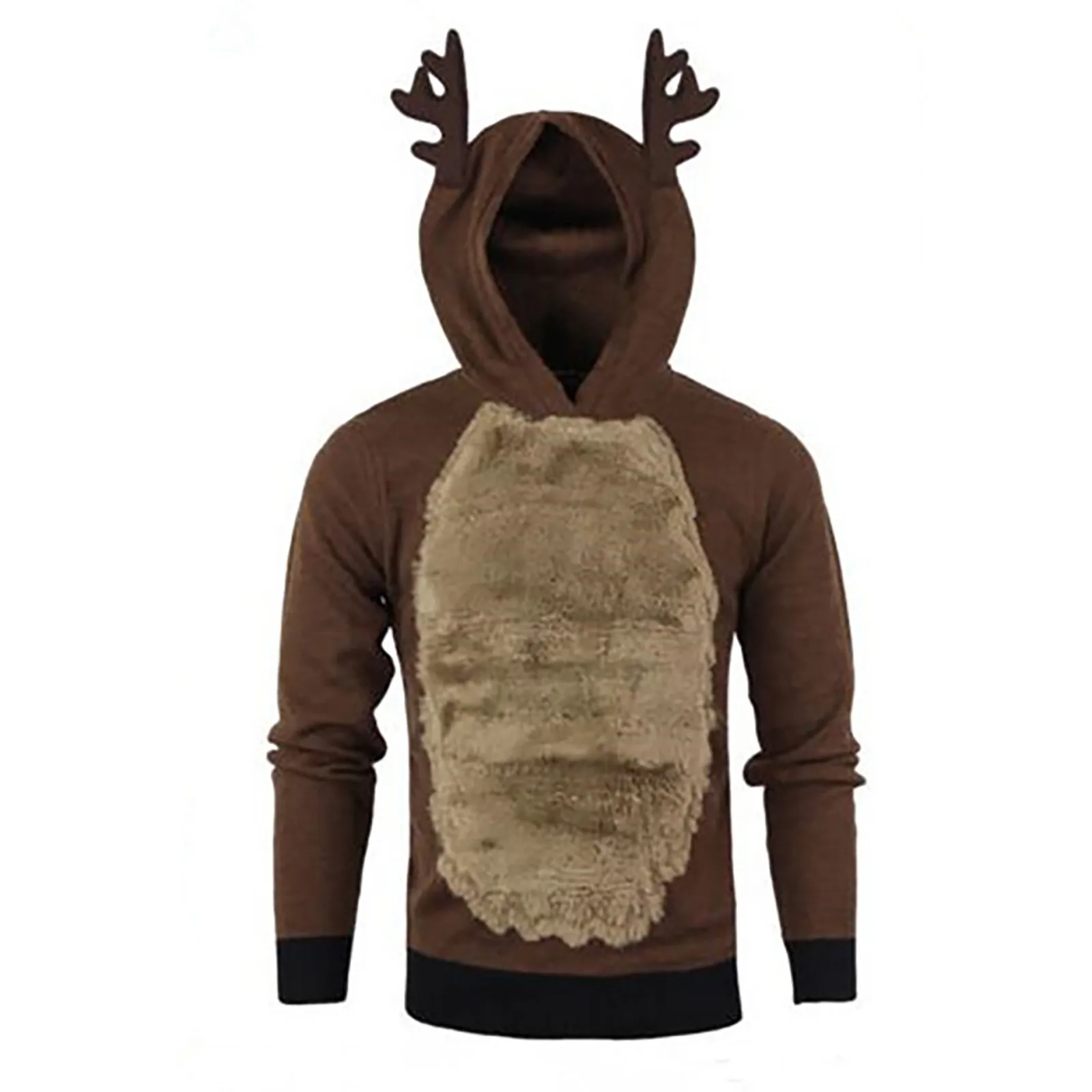 

Men Autumn Winter Xmas Hoody 3d Coat Christmas Elk Pullover Sweatshirt Harajuku Hoody Vogue Reindeer Feather Hooded Blouse Top