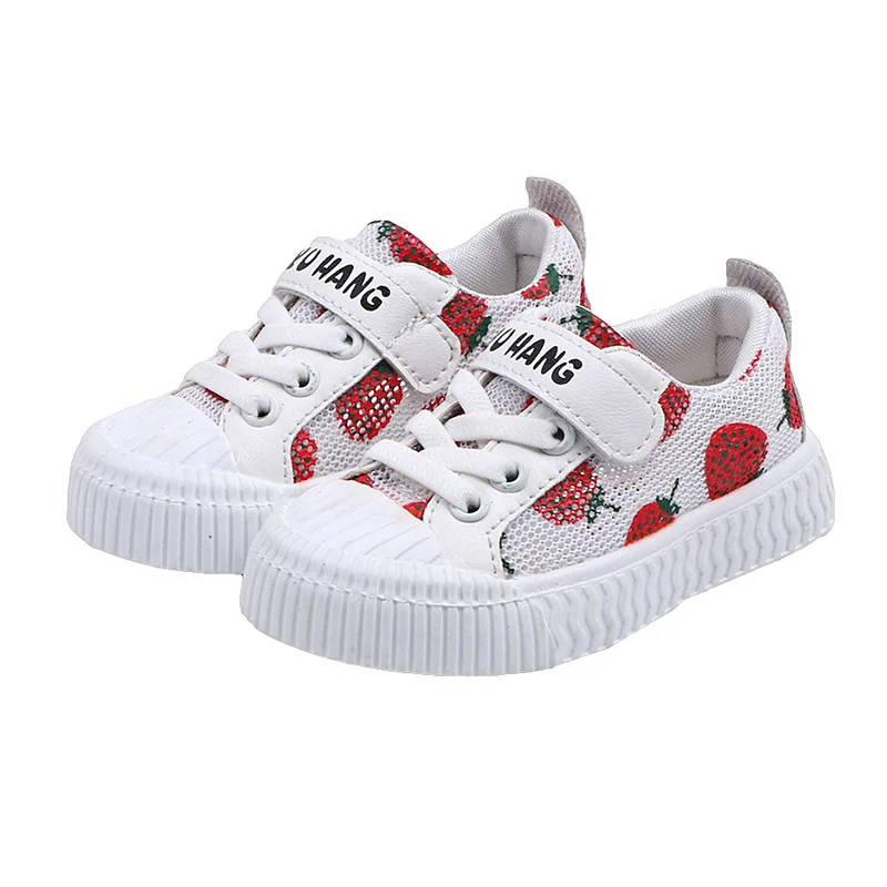 

2020 Summer Children Breathable Air Mesh Casual Shoes Toddlers Girls Flat Sports Shoes Kids Fashion Sneakers Size 21-30
