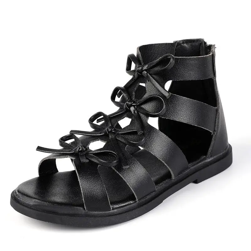 Ботинки детские с бантом модные пляжные сандалии мягкой подошвой Классическая