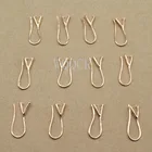 Швензы для бисера, серебро 925 пробырозовое золото18 карат, 4 цвета на выбор, 10 шт.партия