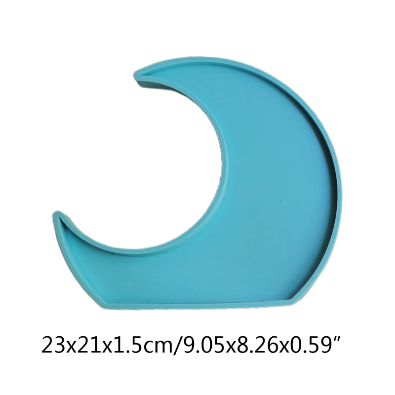 

83XF Moon Shape Decoration Silicone Mold Resin Mold for DIY Craft Jewelry Tool