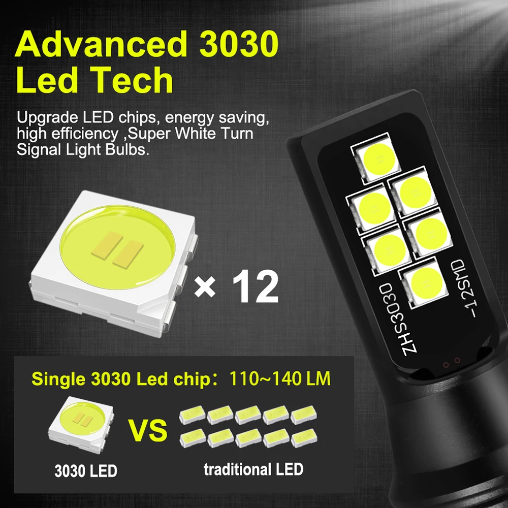 2 шт. Автомобильные светодиодные лампы H7 12 SMD FLS3535 1400 лм|Автомобильная