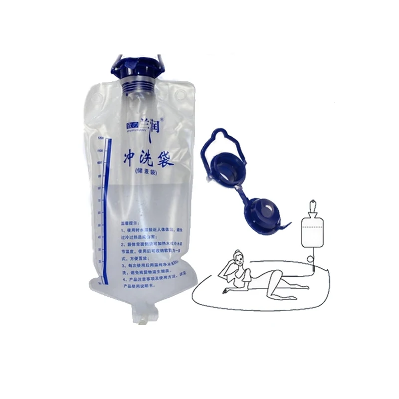 1200 мл комплект для клизмы медицинские бытовой сумка спа кишечника детоксикации