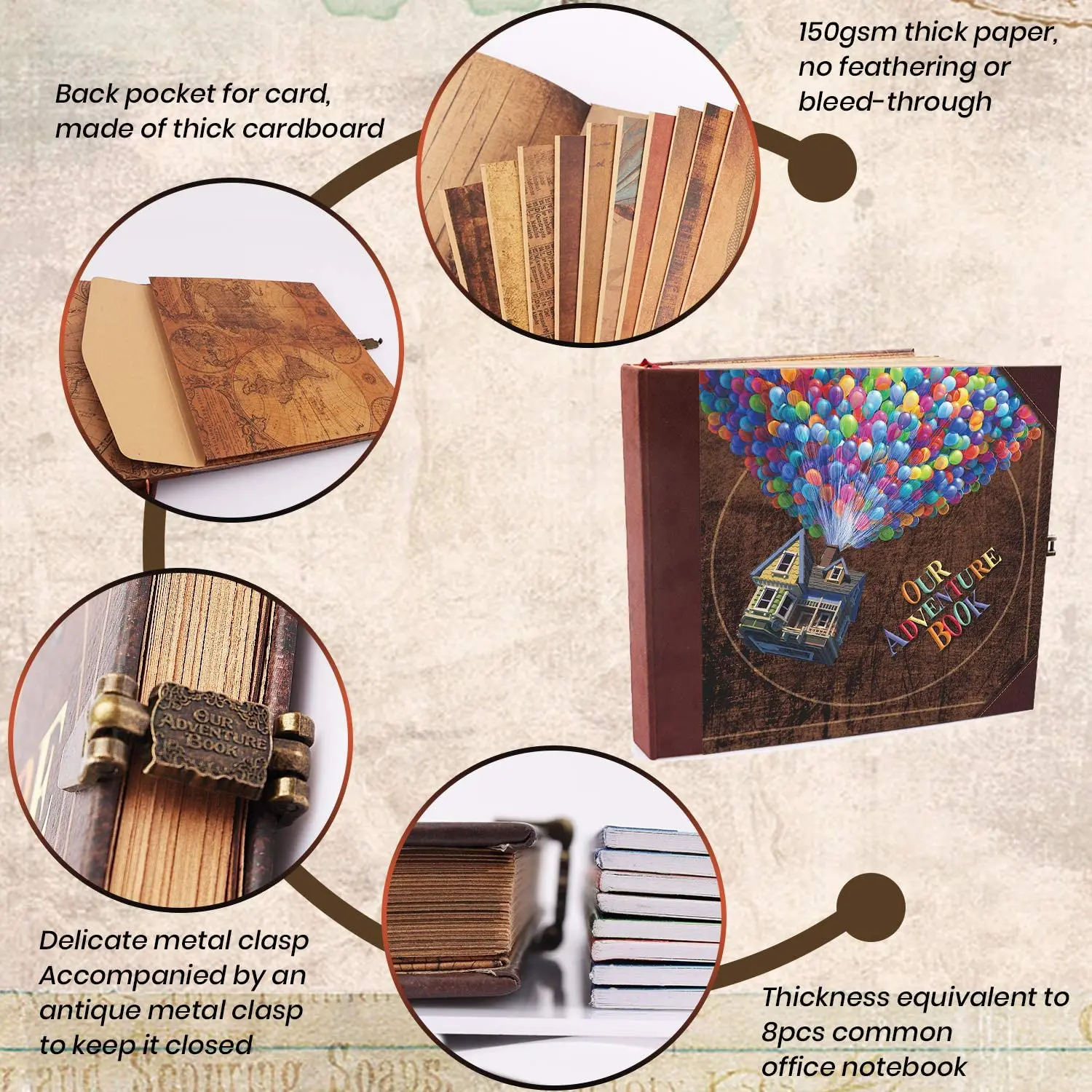 Альбом сделай сам для скрапбукинга Наше приключение книга путешествий