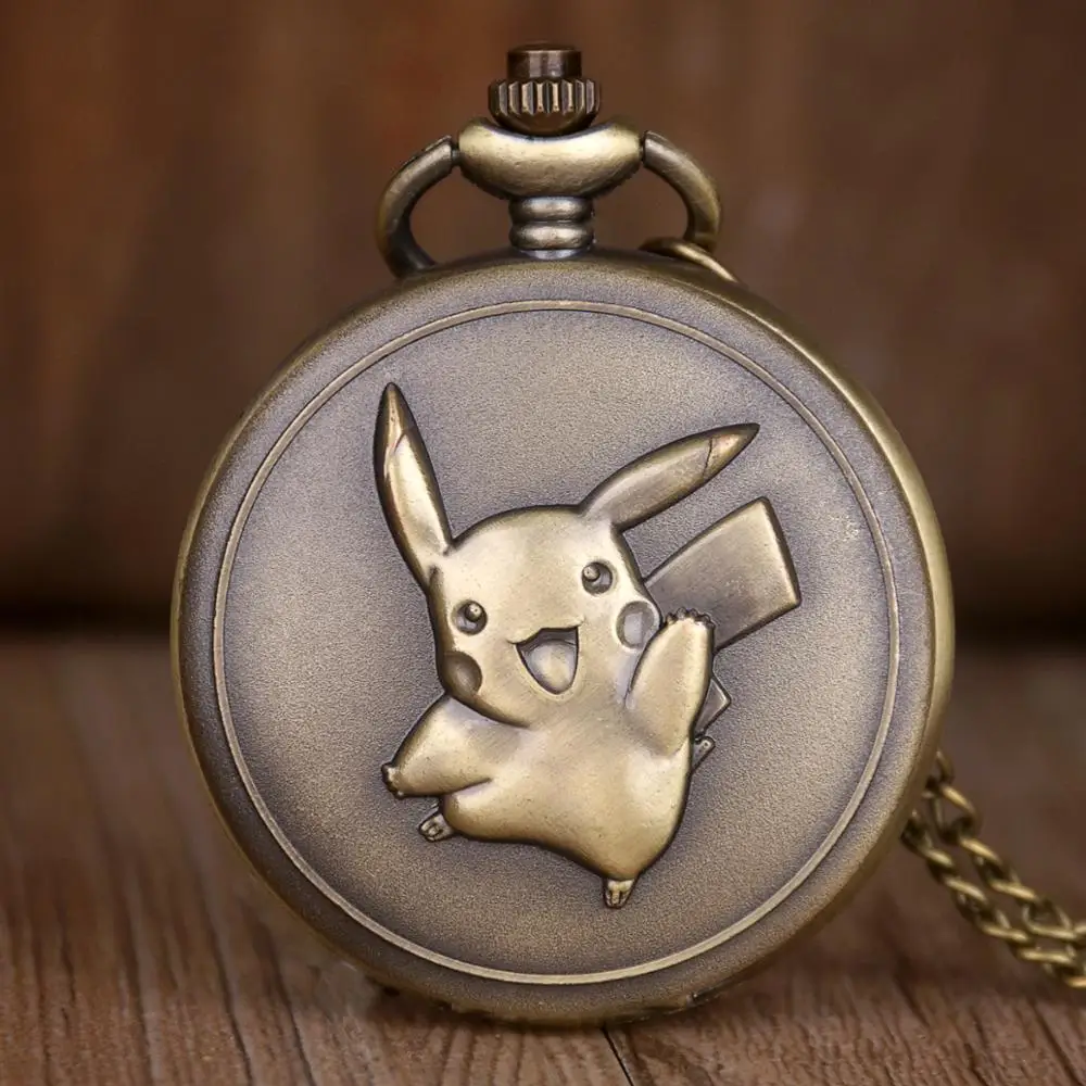 Антикварная резьба стимпанк кварцевые карманные часы ретро бронзовое женское мужское ожерелье с подвеской часы с цепочкой XH3023