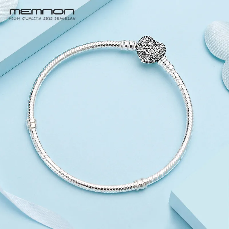 Memnon, 925 пробы, серебро,, 12, стильные цепочки, браслеты, браслеты для женщин, подходят для DIY, очаровательные бусины, Аутентичные, хорошее ювелирное изделие, подарок - Цвет камня: YL028