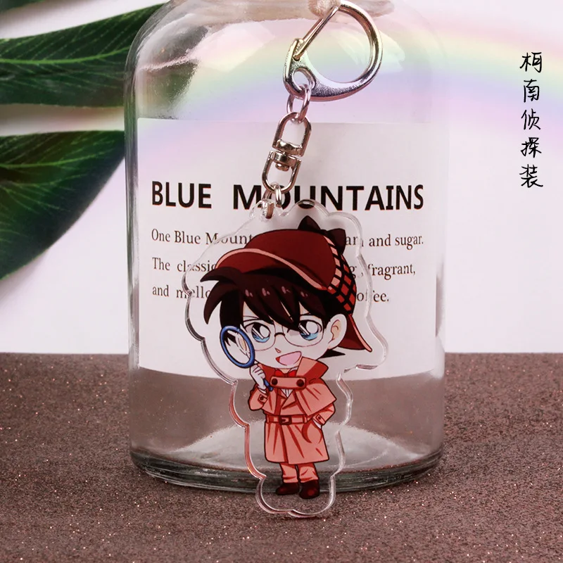Anime Detective Conan Keychains Cute Suspend Publication Sherry Mouri Ran Car Key Chain Children Bag Pendant Keyring Lovers Gift | Украшения