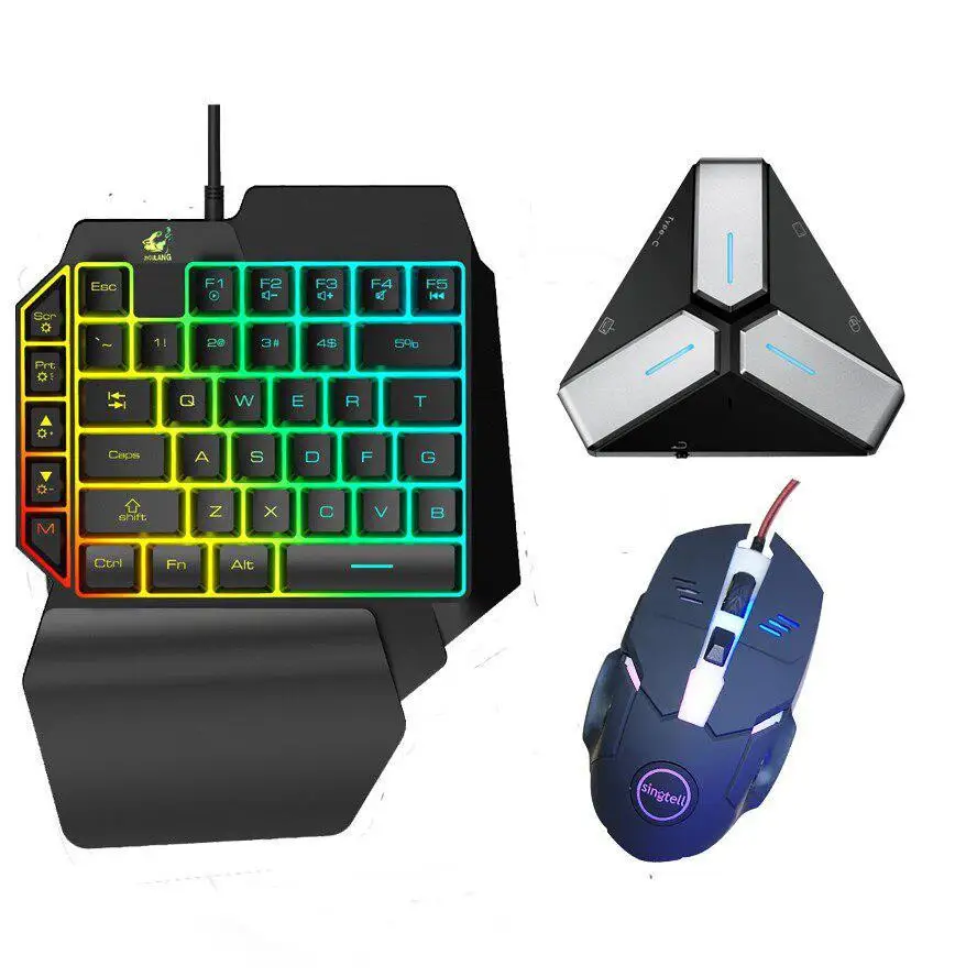 Bluetooth Converter Wired One-click Keyboard Mouse For Pc Mobile Phone Game | Электроника