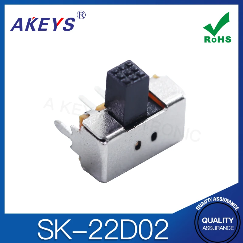 50 шт. высота ручки 3 мм 2-е зубчатое переключатель 2 фиксированных ножки 6