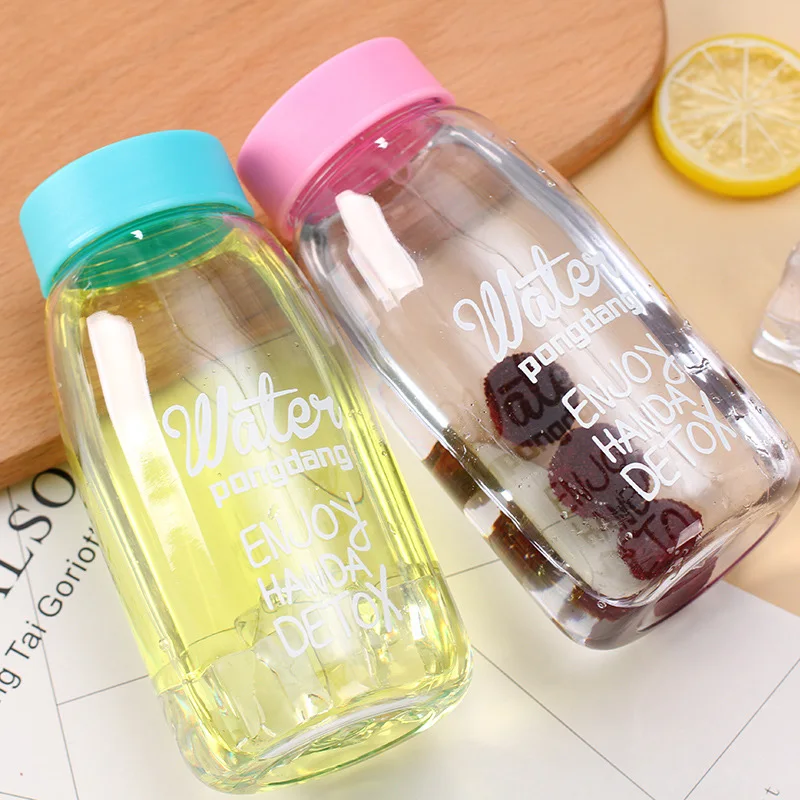

New 450ml Plastic Cup Children Sports Cup Outdoor Creative Gift Bottles Cheap Gift Drinking Bottle Water For Sale Fashion